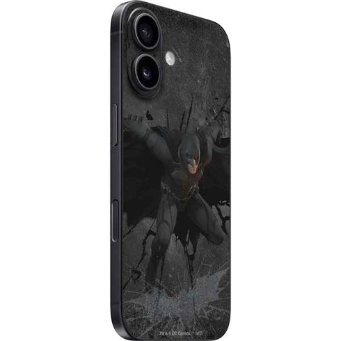 DC Comics The Dark Knight in Action iPhone 16 Plus Skin