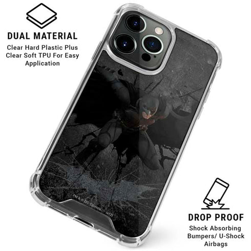 DC Comics The Dark Knight in Action iPhone 16 Pro Clear Case