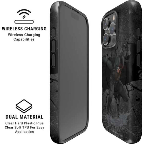 DC Comics The Dark Knight in Action iPhone 16 Pro Magsafe Impact Case