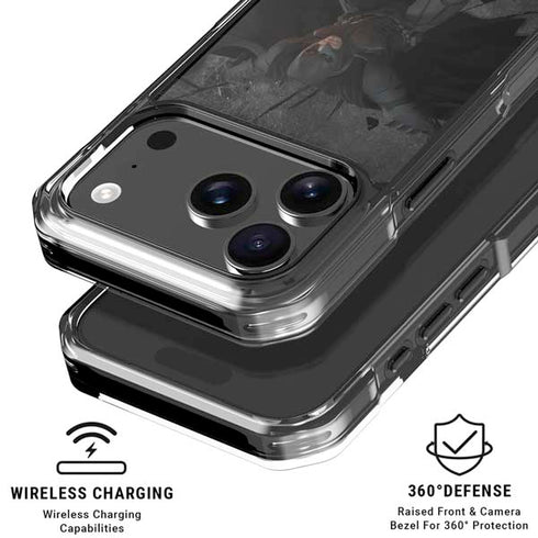 DC Comics The Dark Knight in Action iPhone 18 Pro Clear Case