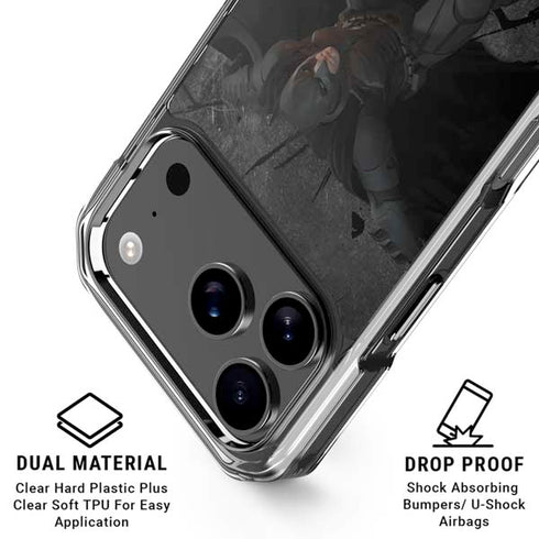 DC Comics The Dark Knight in Action iPhone 18 Pro Clear Case