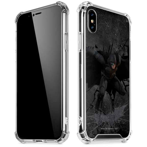 DC Comics The Dark Knight in Action iPhone X/XS Clear Case
