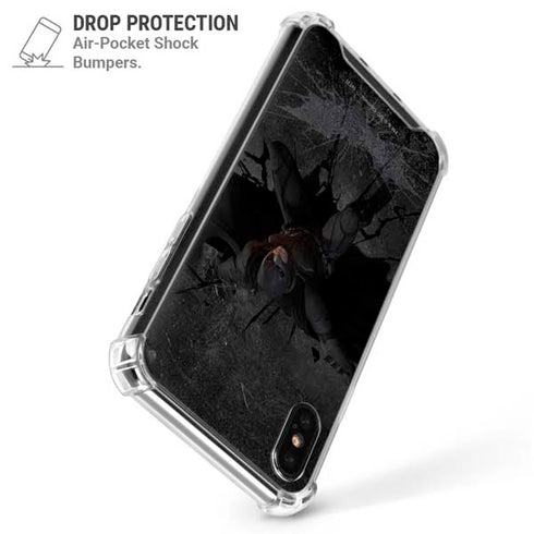 DC Comics The Dark Knight in Action iPhone X/XS Clear Case