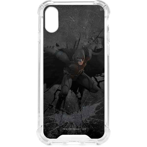 DC Comics The Dark Knight in Action iPhone XS Clear Case