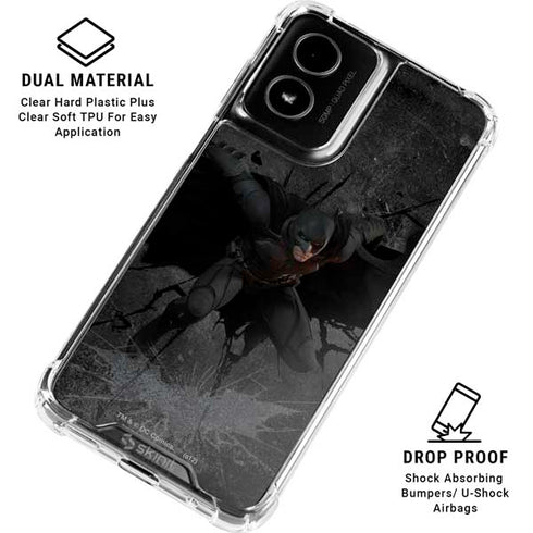 DC Comics The Dark Knight in Action Moto G Power 5G (2024) Clear Case