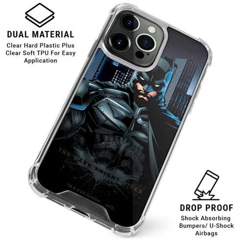 DC Comics Batman The Dark Knight Comic Art iPhone 16 Pro Clear Case