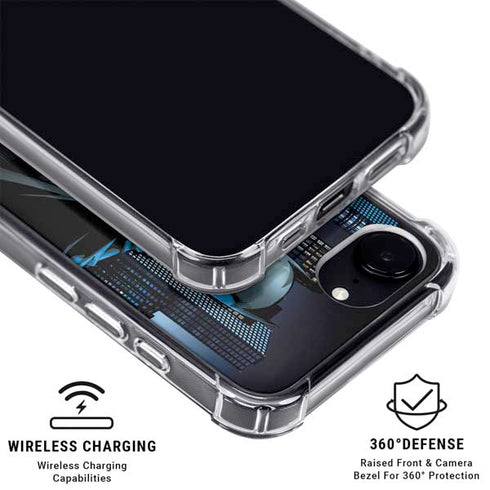 DC Comics Batman The Dark Knight Comic Art iPhone 16e Clear Case