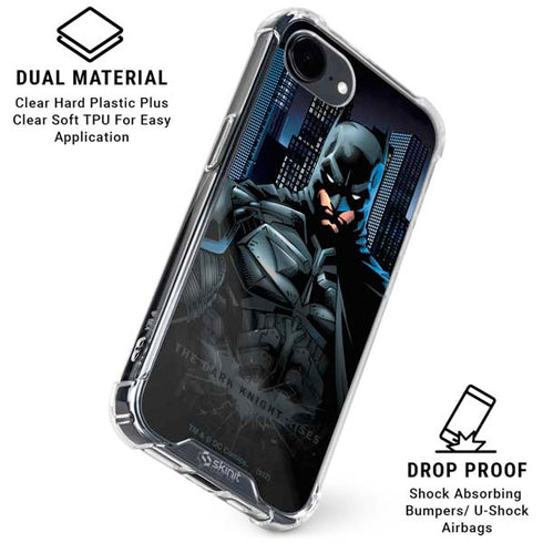 DC Comics Batman The Dark Knight Comic Art iPhone 16e Clear Case