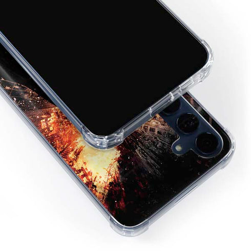 The Dark Knight Rises Movie Poster Galaxy A35 5G Clear Case