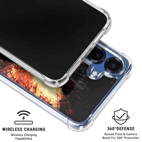 The Dark Knight Rises Movie Poster Galaxy S25 Clear Case