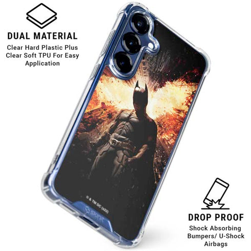 The Dark Knight Rises Movie Poster Galaxy S25 Plus Clear Case