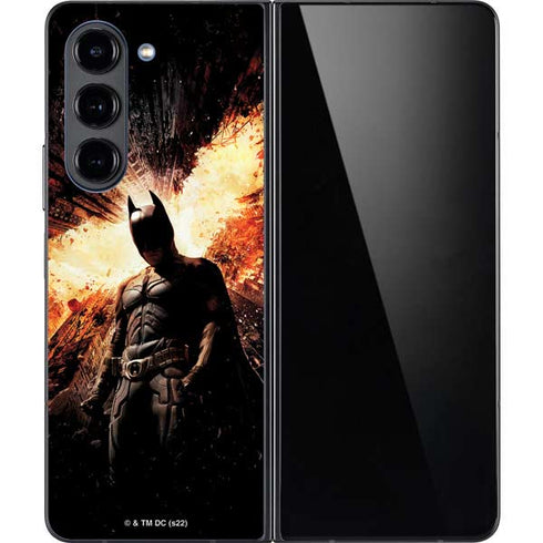 The Dark Knight Rises Movie Poster Galaxy Z Fold5 5G Skin