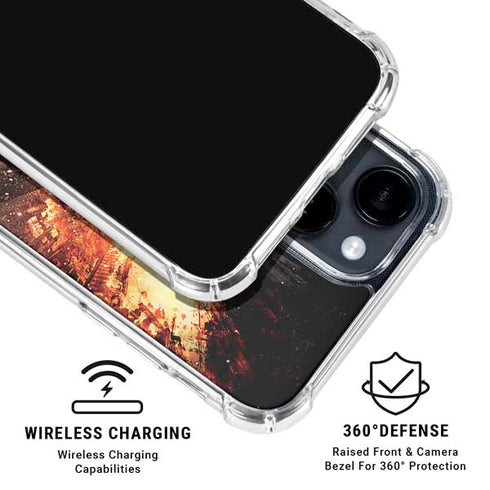 The Dark Knight Rises Movie Poster iPhone 15 Clear Case