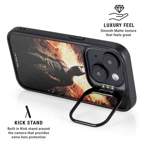 The Dark Knight Rises Movie Poster iPhone 15 Kickstand Case