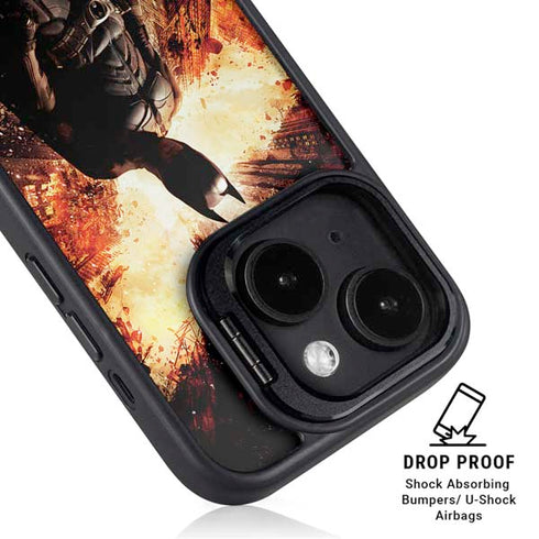 The Dark Knight Rises Movie Poster iPhone 15 Kickstand Case