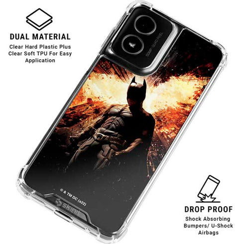 The Dark Knight Rises Movie Poster Moto G Power 5G (2024) Clear Case