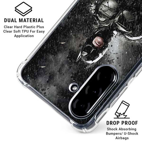 The Dark Knight Rises Batman Poster Galaxy A36 5G Clear Case