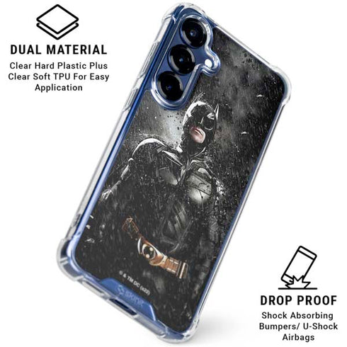 The Dark Knight Rises Batman Poster Galaxy S25 Clear Case