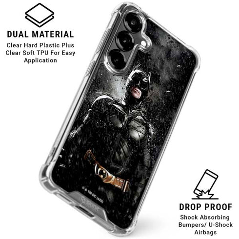 The Dark Knight Rises Batman Poster Galaxy S26 Plus Clear Case