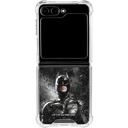 The Dark Knight Rises Batman Poster Galaxy Z Flip6 Clear Case