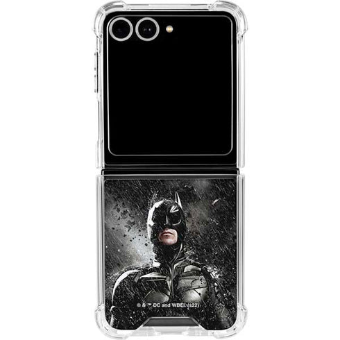 The Dark Knight Rises Batman Poster Galaxy Z Flip7 Clear Case