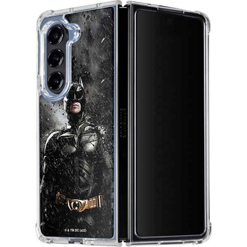 The Dark Knight Rises Batman Poster Galaxy Z Fold5 5G Clear Case