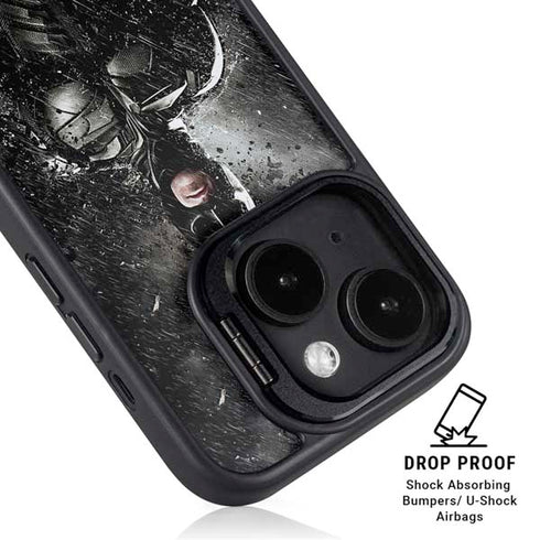 The Dark Knight Rises Batman Poster iPhone 15 Plus Kickstand Case