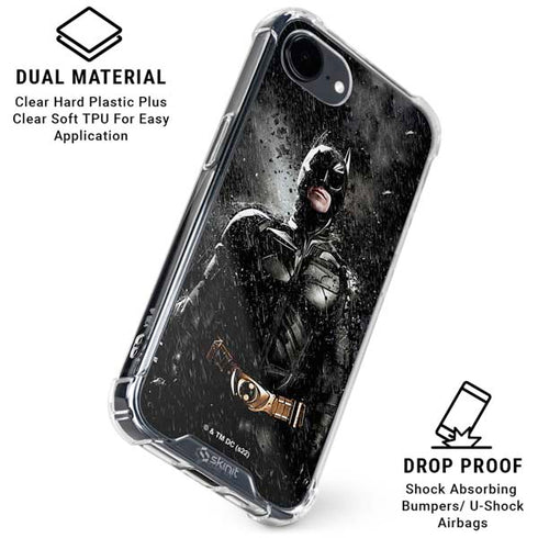 The Dark Knight Rises Batman Poster iPhone 16e Clear Case