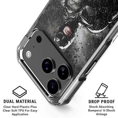 The Dark Knight Rises Batman Poster iPhone 17 Pro Clear Case