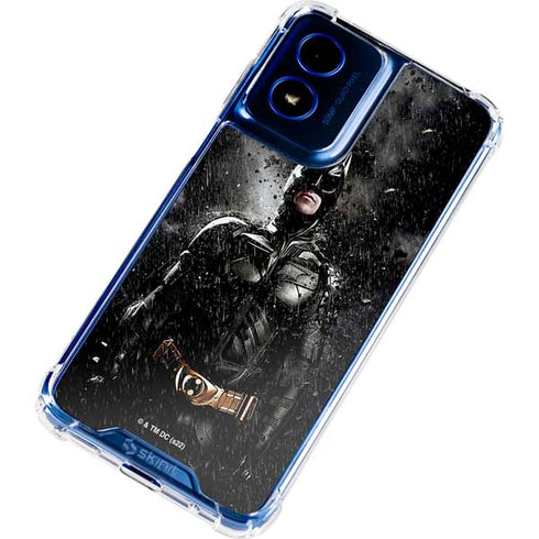 The Dark Knight Rises Batman Poster Moto G 5G (2024) Clear Case
