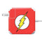 DC Comics The Flash Original Emblem 85W Power Adapter (15 and 17 inch MacBook Pro Charger) Skin