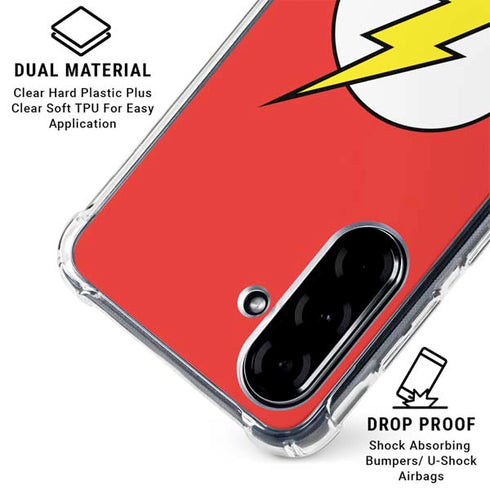 DC Comics The Flash Original Emblem Galaxy A36 5G Clear Case