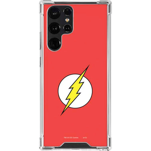 DC Comics The Flash Original Emblem Galaxy S23 Ultra Clear Case