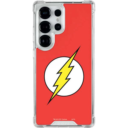 DC Comics The Flash Original Emblem Galaxy S25 Ultra Clear Case