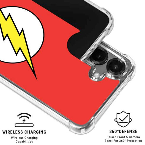 DC Comics The Flash Original Emblem Galaxy S26 Plus Clear Case