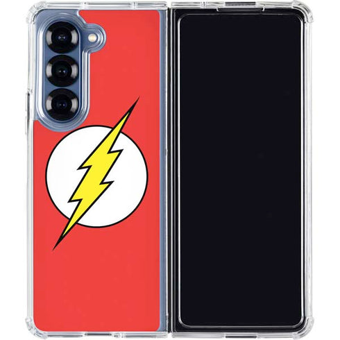 DC Comics The Flash Original Emblem Galaxy Z Fold6 Clear Case
