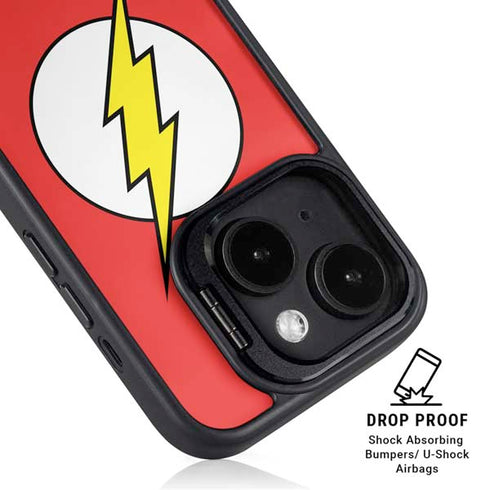 DC Comics The Flash Original Emblem iPhone 14 Kickstand Case
