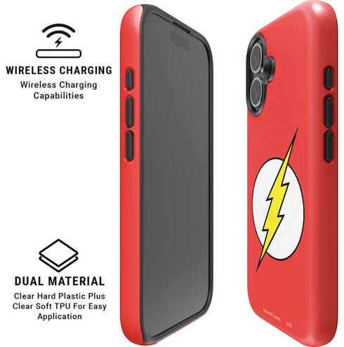DC Comics The Flash Original Emblem iPhone 16 Magsafe Impact Case