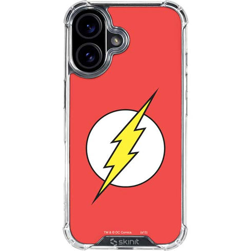 DC Comics The Flash Original Emblem iPhone 16 Plus Clear Case