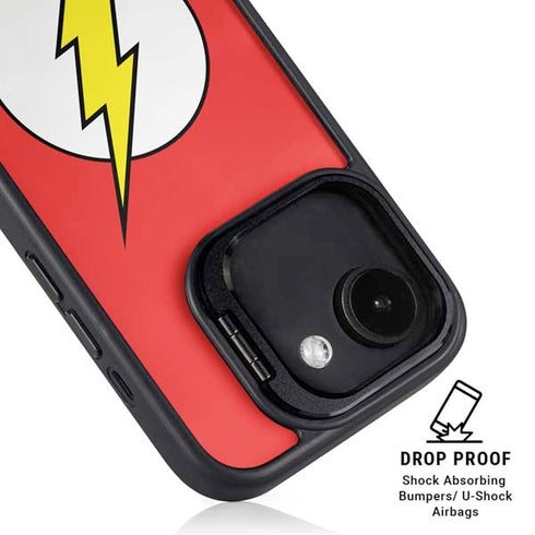 DC Comics The Flash Original Emblem iPhone 16e Kickstand Case