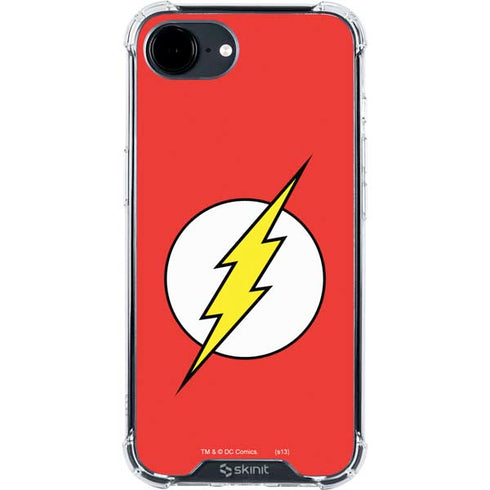 DC Comics The Flash Original Emblem iPhone 16e Clear Case