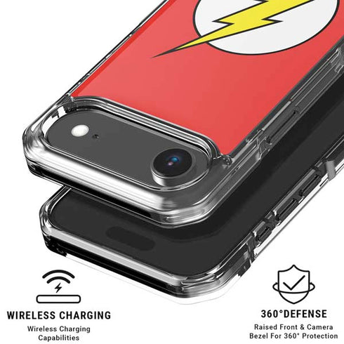 DC Comics The Flash Original Emblem iPhone 17 Air Clear Case