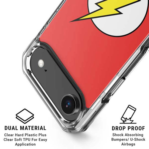 DC Comics The Flash Original Emblem iPhone 17 Air Clear Case
