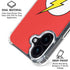 DC Comics The Flash Original Emblem iPhone 17 Clear Case