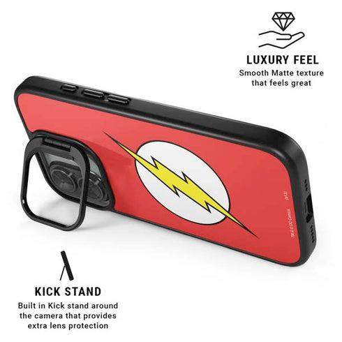 DC Comics The Flash Original Emblem iPhone 17 Kickstand Case
