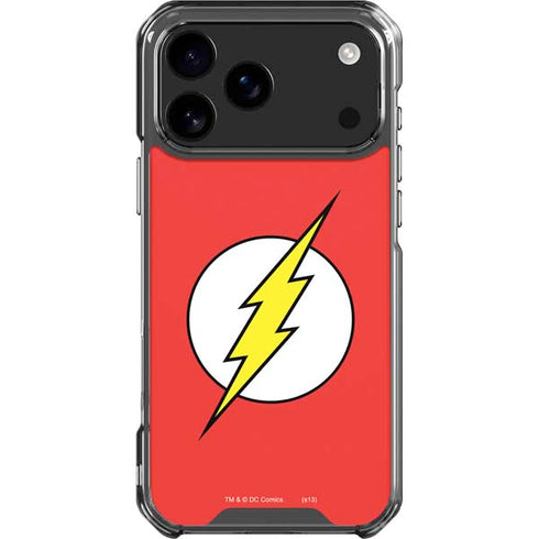 DC Comics The Flash Original Emblem iPhone 17 Pro Max Clear Case