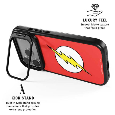 DC Comics The Flash Original Emblem iPhone 17 Pro Max Kickstand Case