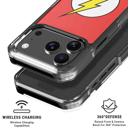 DC Comics The Flash Original Emblem iPhone 18 Pro Clear Case