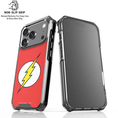 DC Comics The Flash Original Emblem iPhone 18 Pro Clear Case