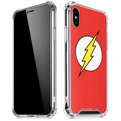 DC Comics The Flash Original Emblem iPhone X/XS Clear Case